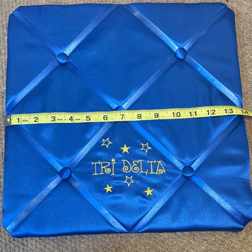 Blue Tri Delta Cushion Cover